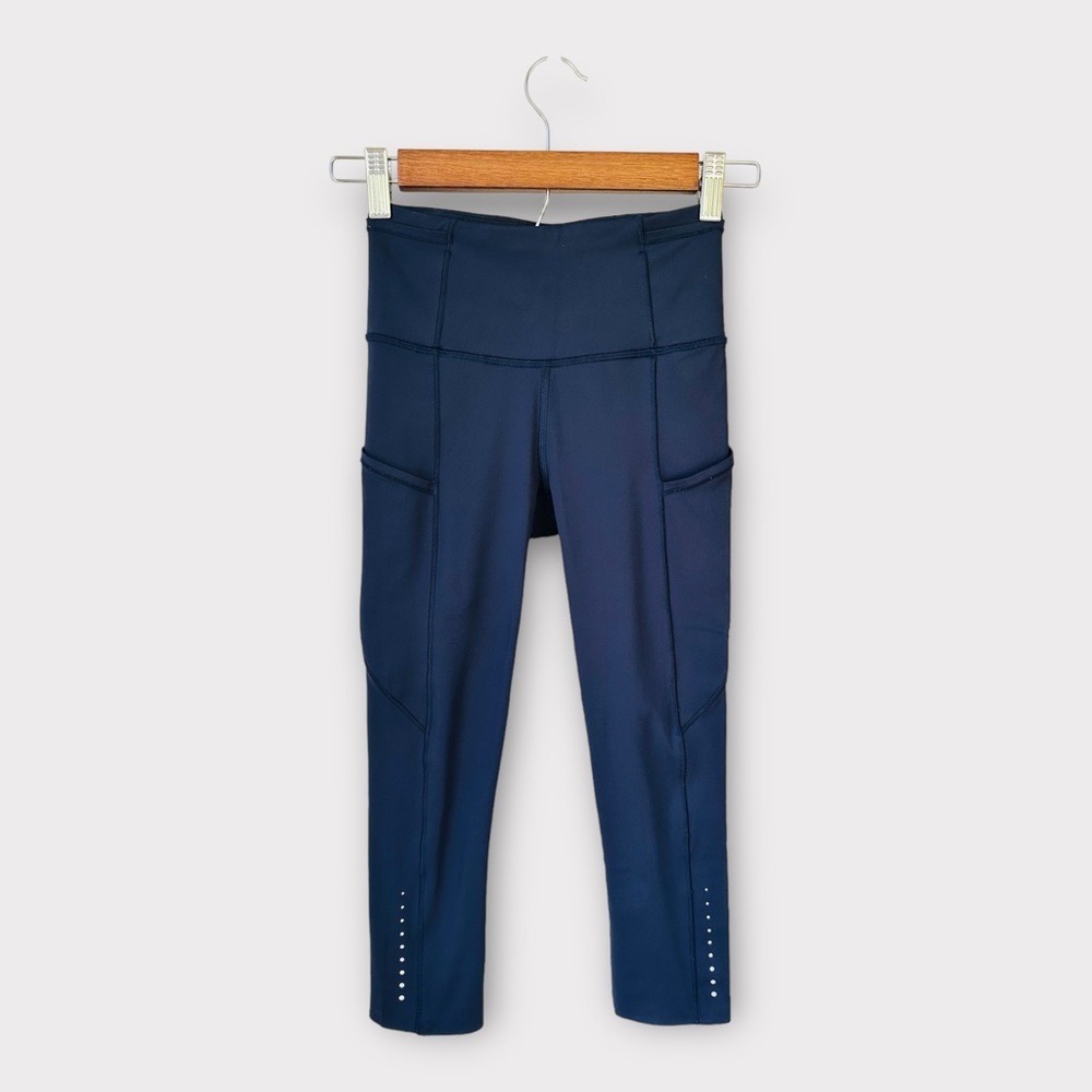 LuluLemon Fast & Free Crop (19") Midnight Navy,â size 2